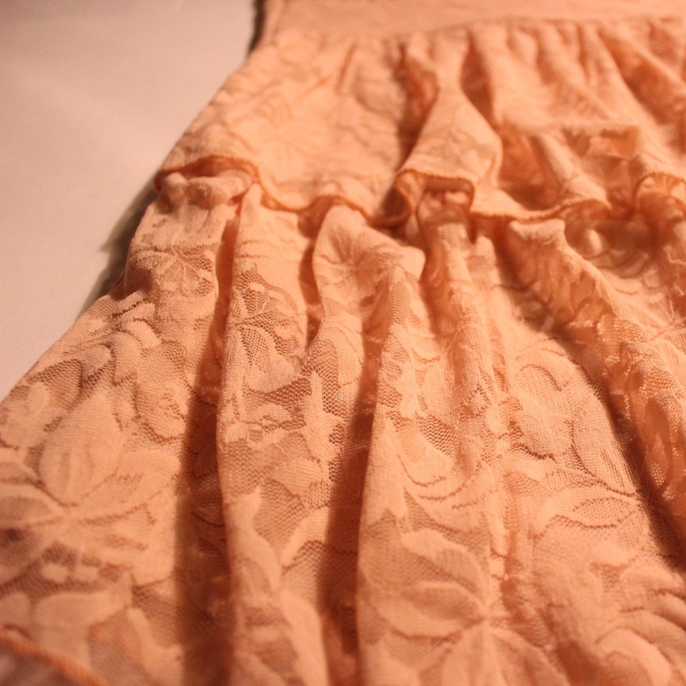 Pink Lace Poetry Tube top